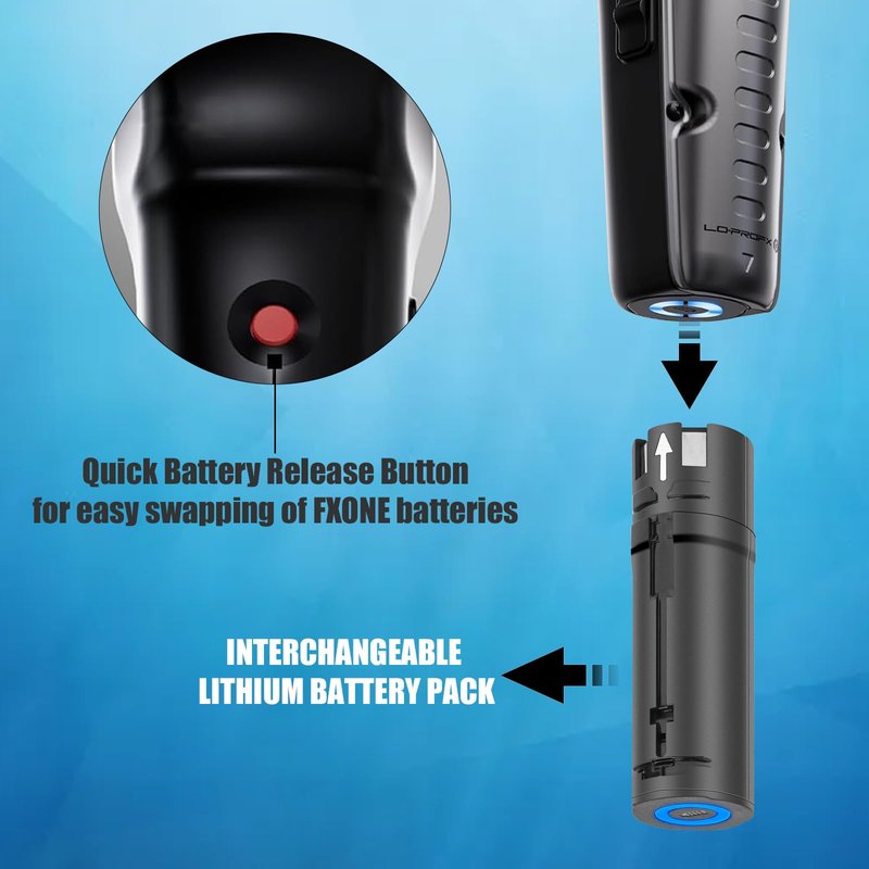CBQ FXBB24 Battery Replacement for BaBylissPRO FXONE Trimmers & Cordless Clippers with LED Indicator 4-Hour Runtime Universal Snap-in Li-ion Battery