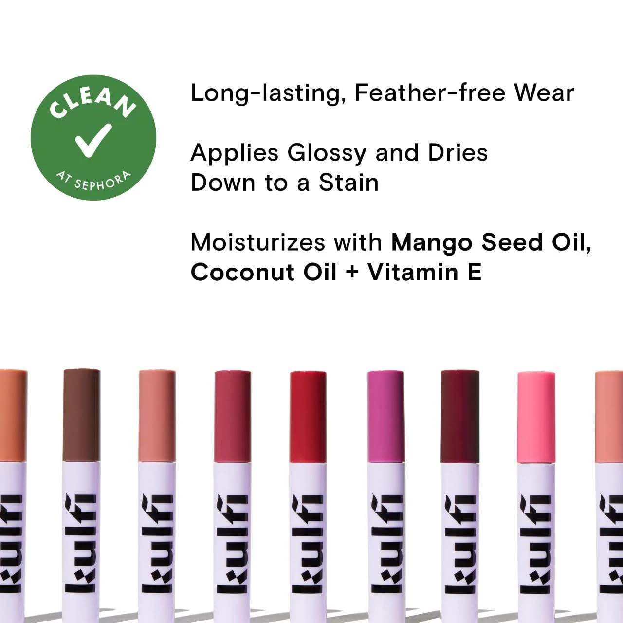 Lassi Lips Staining Lip Oil - Long-Lasting Moisturizing Rose Pink Nude | 0.14 oz with Mango Seed Oil & Vitamin E