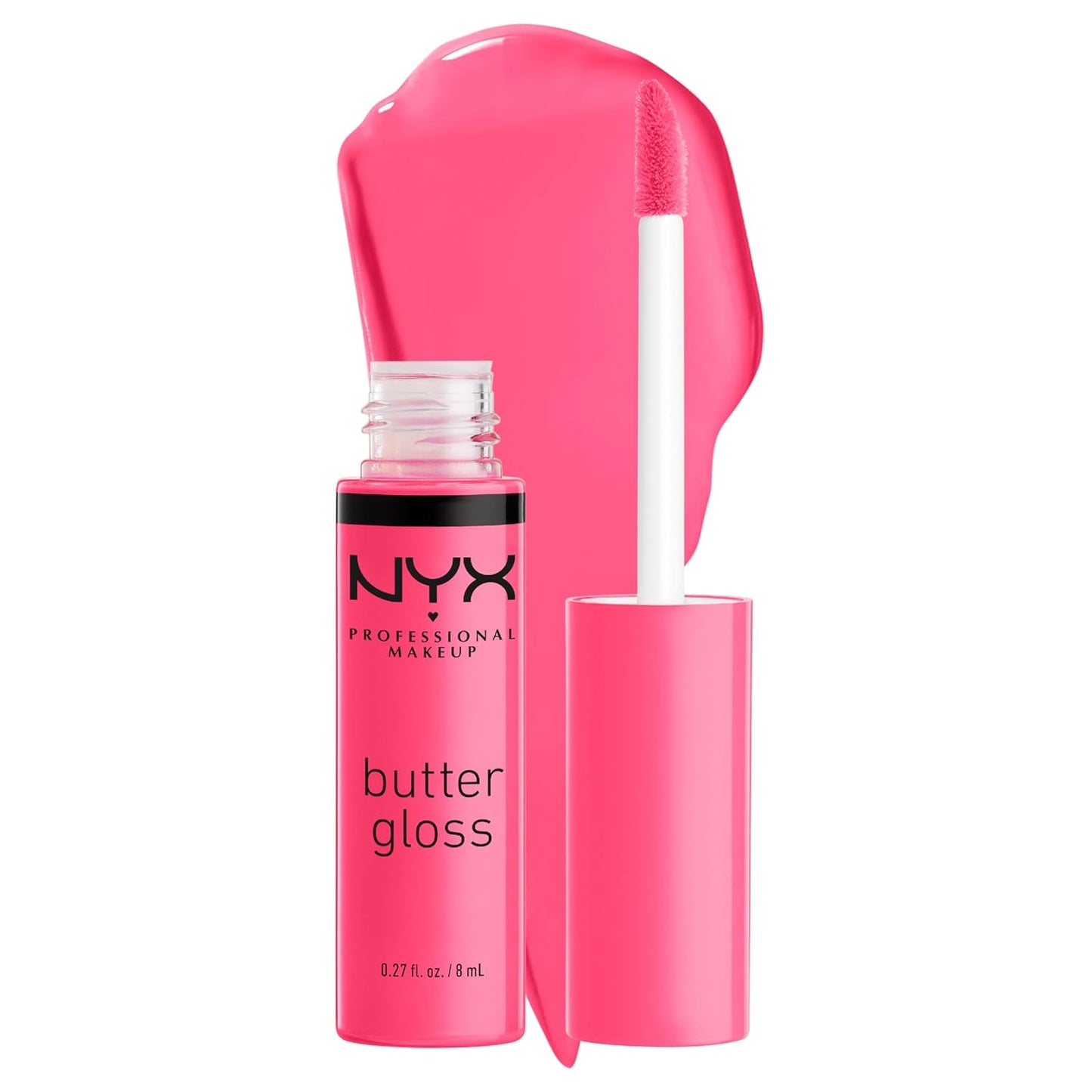 NYX Butter Gloss - Non-Sticky Lip Gloss Set | 3 Shades: Angel Food Cake, Creme Brulee, Madeleine