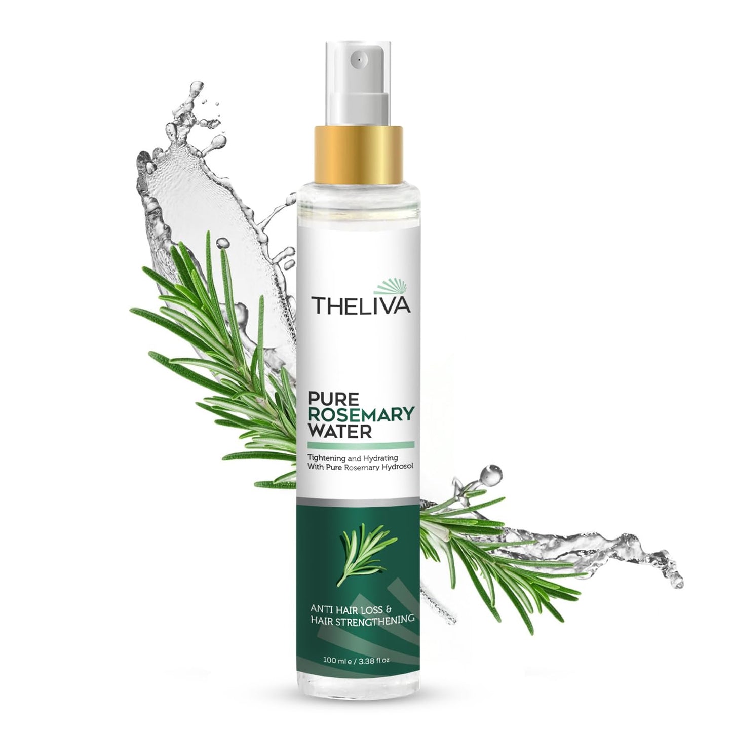 THELIVA Rosemary Water – Organic For Hair Growth Spray & Tonic | Anti Hair Loss&Dandruff | Scalp Treatment For Hair Growth | Korean Scalp Treatment | Natural Hair Spray Organic No Chemicals 3.38 oz
