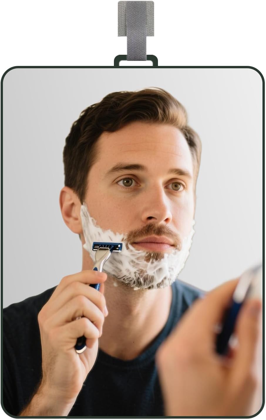 Fogless Shower Mirror for Shaving - Anti-Fog, Shatterproof Design | 9” x 7” Size