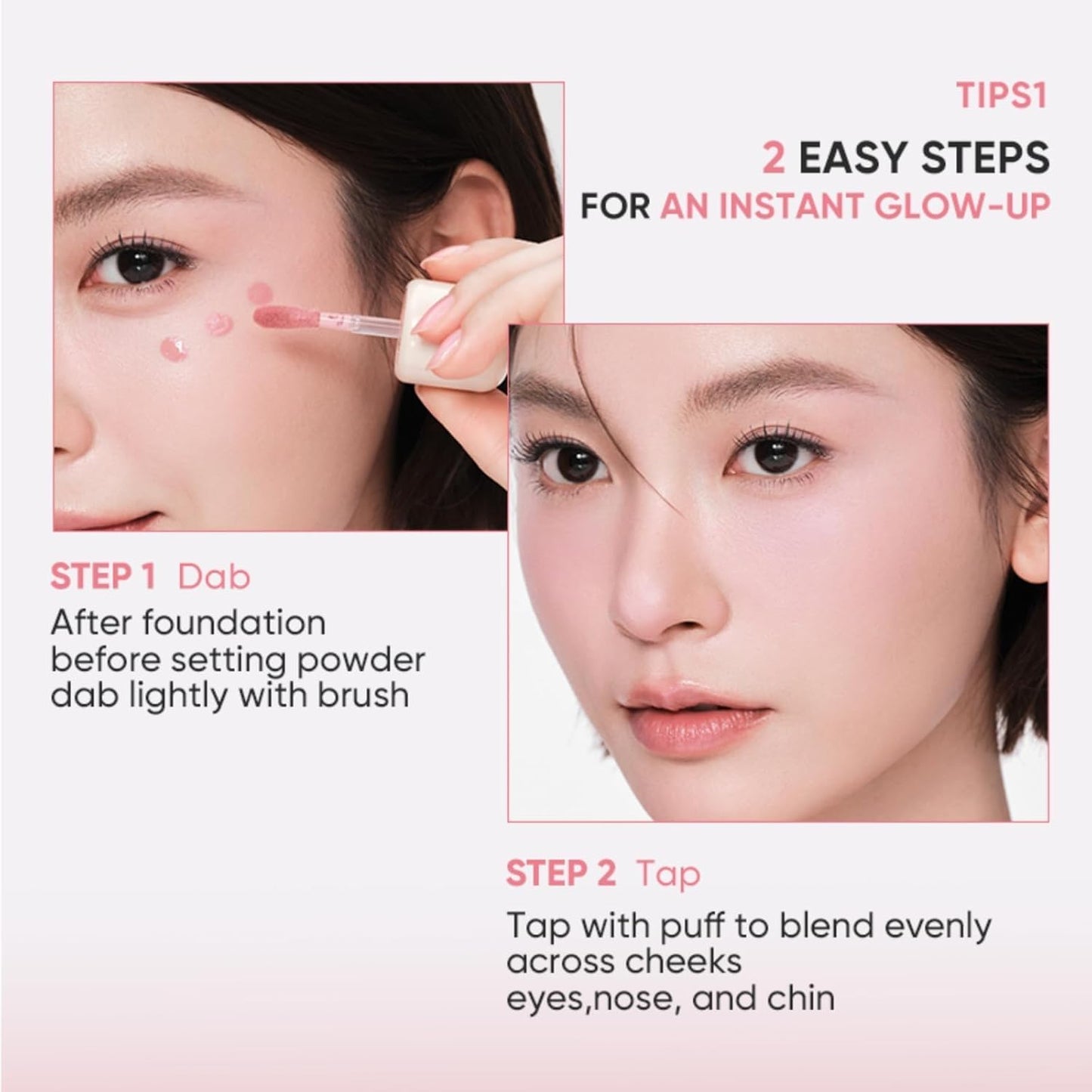 Liquid Blush Serum - High Pigment, Buildable Formula for Dewy Radiant Cheeks | Lightweight Cream Blush (#01 Fig)