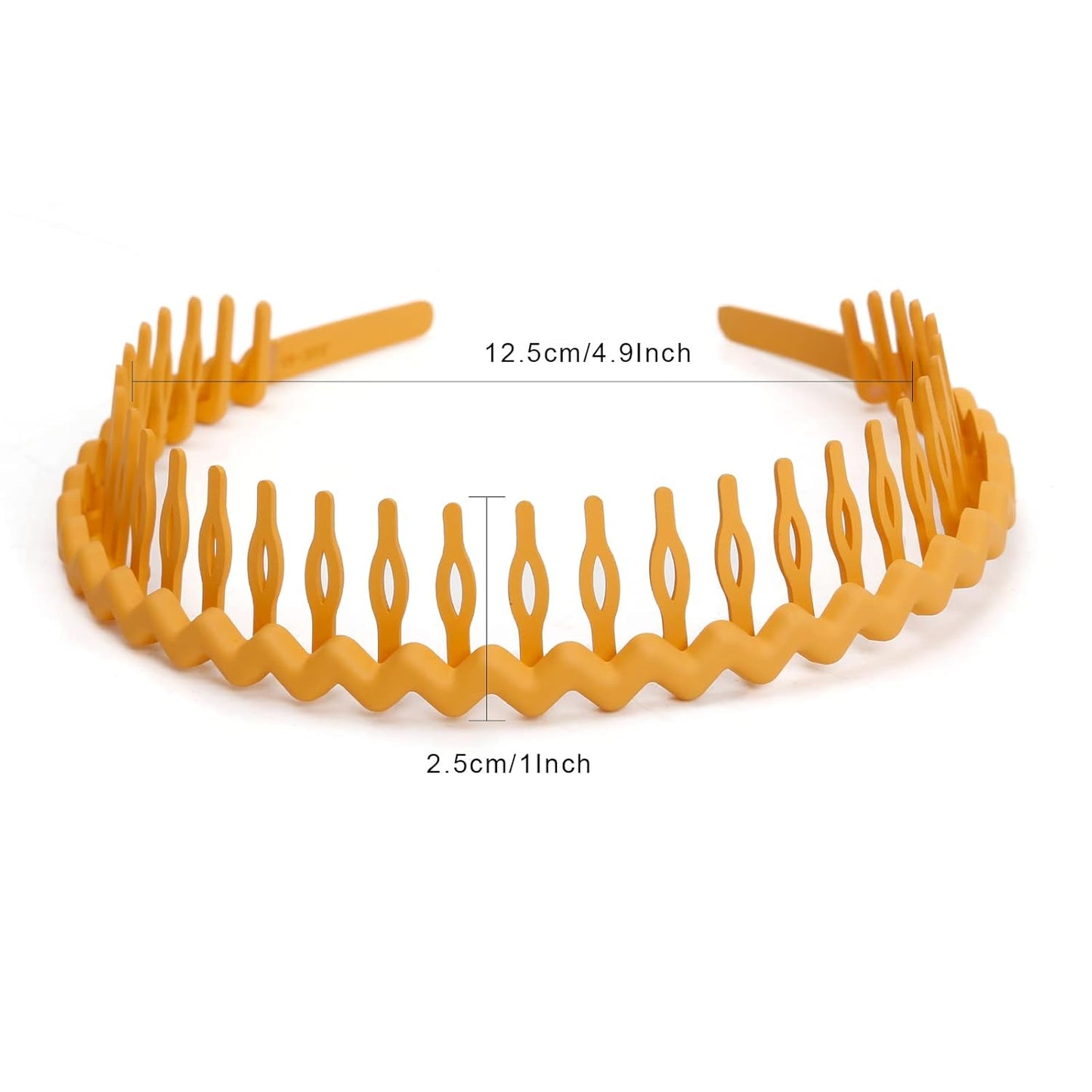 Plastic Hair Bands with Teeth - 10 Pack Non-Slip Comb Headbands for Women & Girls | Hair Accessories