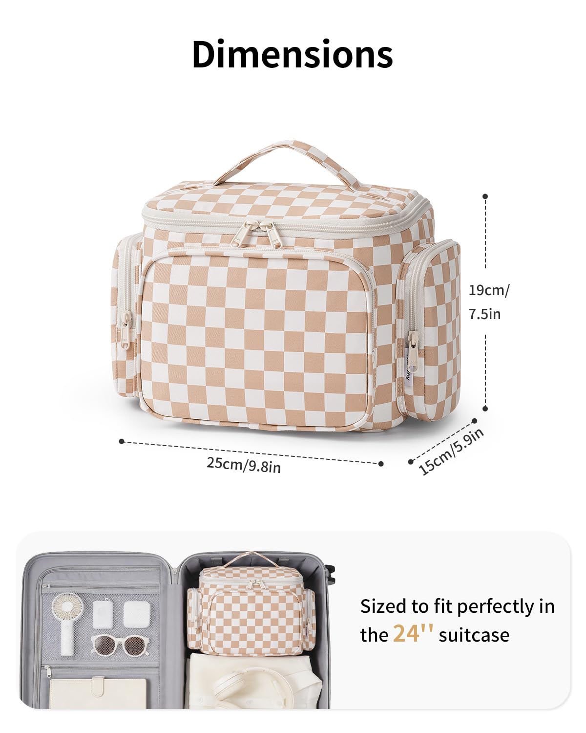 Narwey Hanging Travel Toiletry Bag for Women, Large Makeup Bag, Wide Open Cosmetic Bag, Multiple Organized Pocket, Wet Pocket for Towel, Portable Bathroom Travel Bag for Toiletries, Essentials