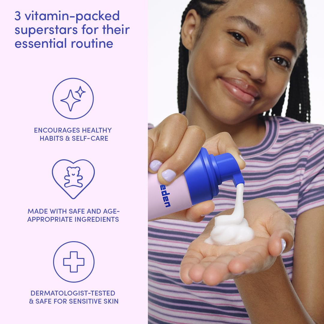 Kids Multi-Vitamin Hydrating Face Mist & Cream Set | Vegan Skin Care for Ages 6+ - Moisturizing & Refreshing