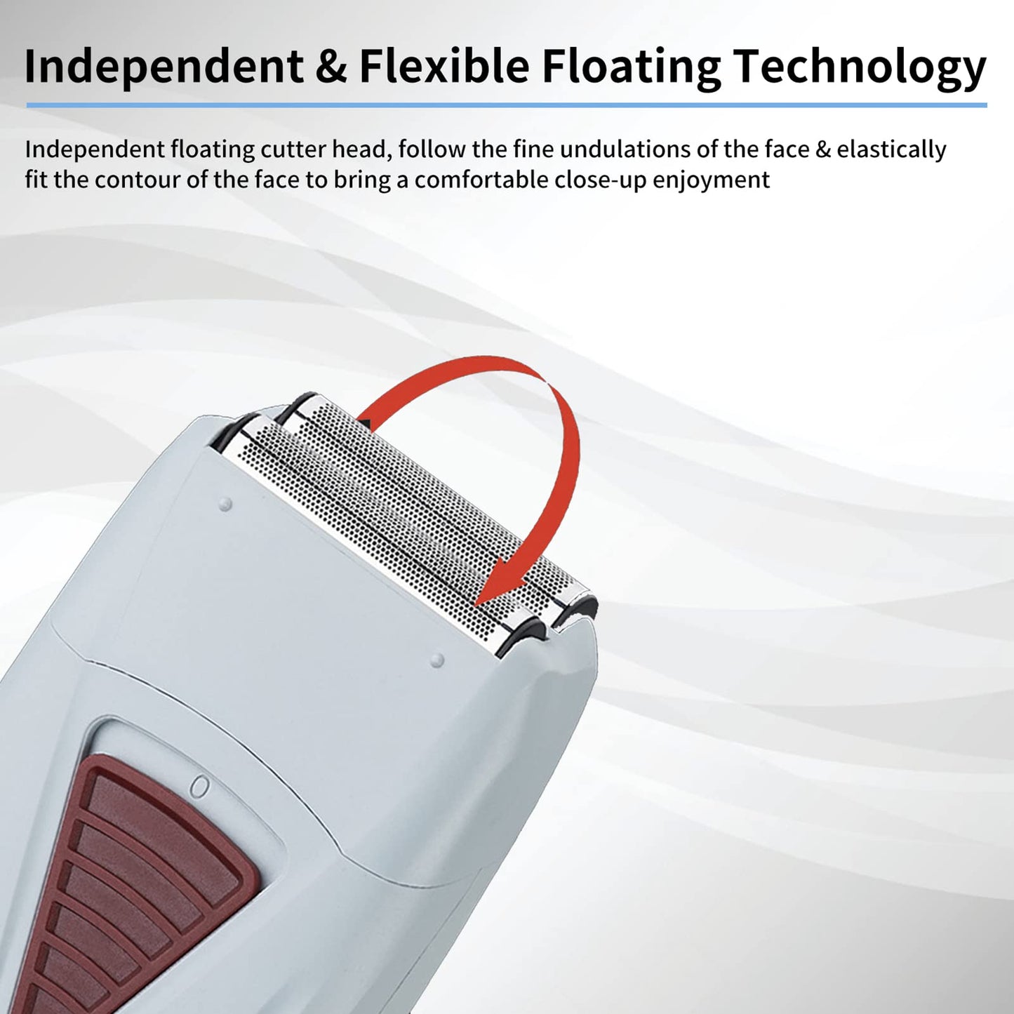 Electric Hair Clipper, Rechargeable Men Electric Hair Clipper Trimmer Double Head Reciprocating Shaver