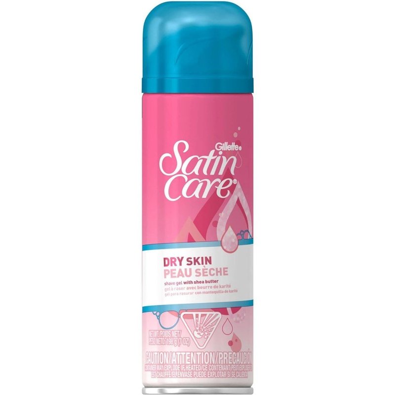 Gillette Satin Care Dry Skin Shave Gel, 7 Oz (Pack of 4)