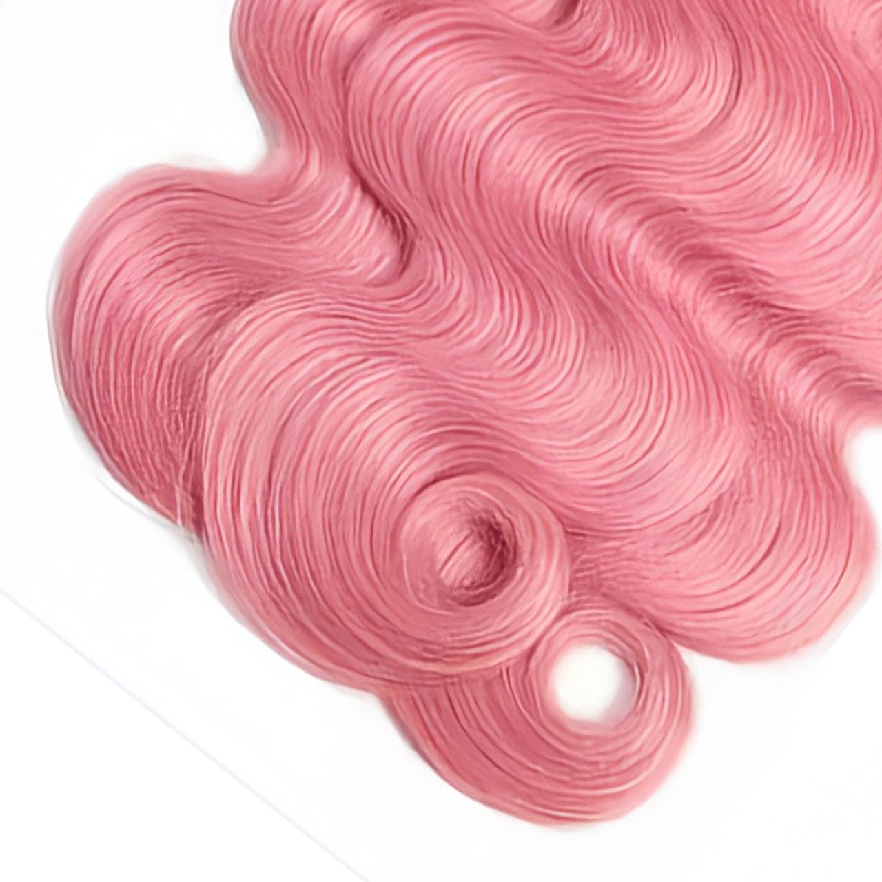 Pink Bundles Human Hair Body Wave Bundles 18 20 22 Inch Body Wave Bundles Unprocessed Brazilian Virgin Hair Deals Quick Weave Hair Extensions 3 Bundle 50 Gram Per Bundle