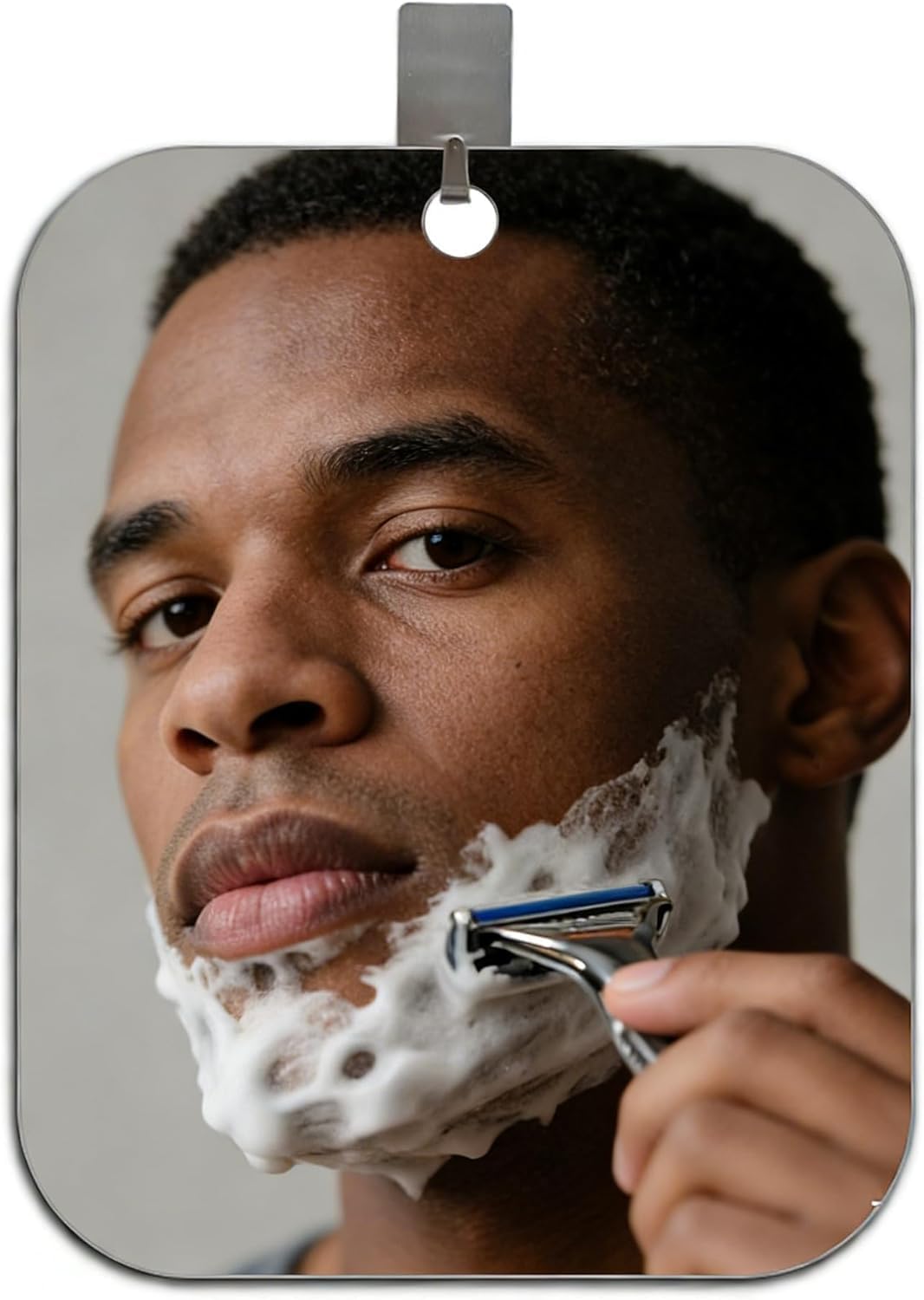 Fogless Shower Mirror for Shaving - Anti-Fog Design | 7"x5.1" Portable Handheld Travel Makeup Mirror