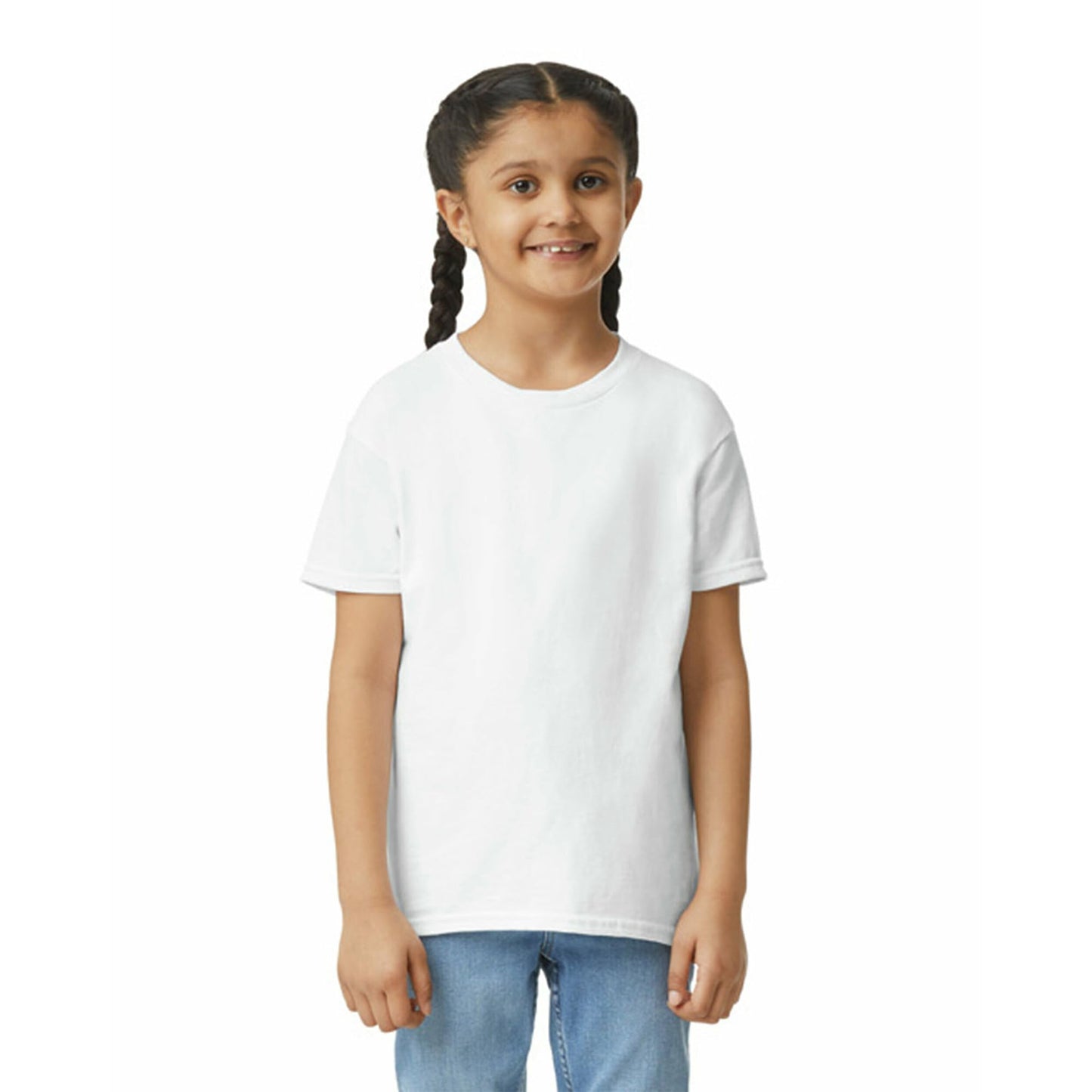 Gildan Youth Ultra Cotton T-Shirt, Style G2000B, Multipack, White (12-Pack), Large