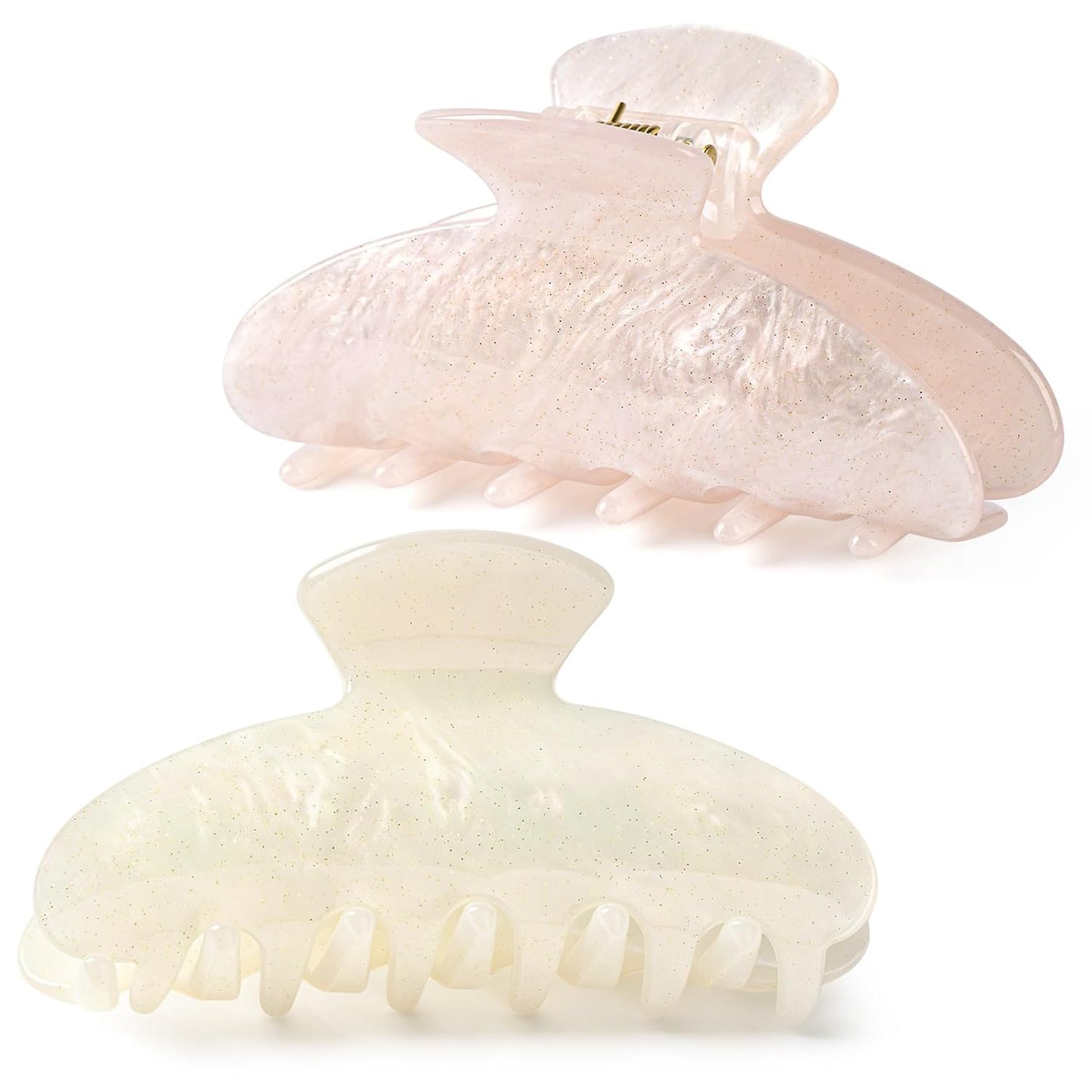 Hair Claw Banana Clips - Tortoise & Leopard Print Celluloid Barrettes | Large Fashion Accessories for Women