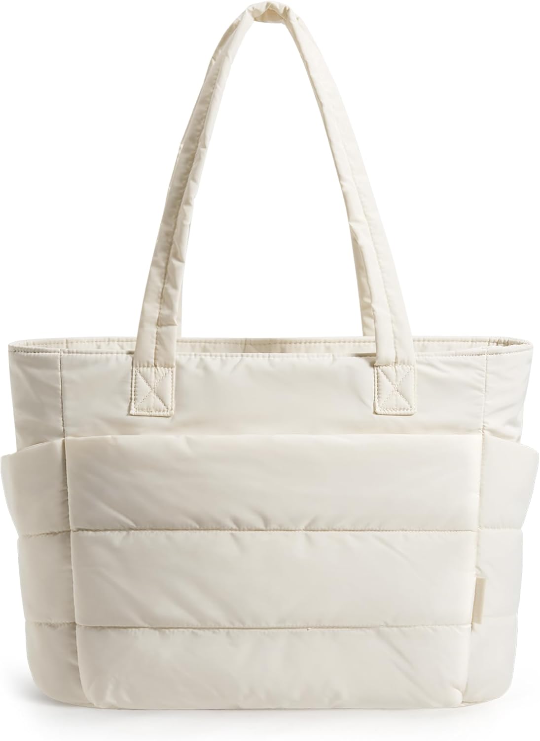 BAGSMART Tote Bag for Women - Lightweight Puffy Shoulder Bag with Compartments for Travel & Gym | Versatile Design