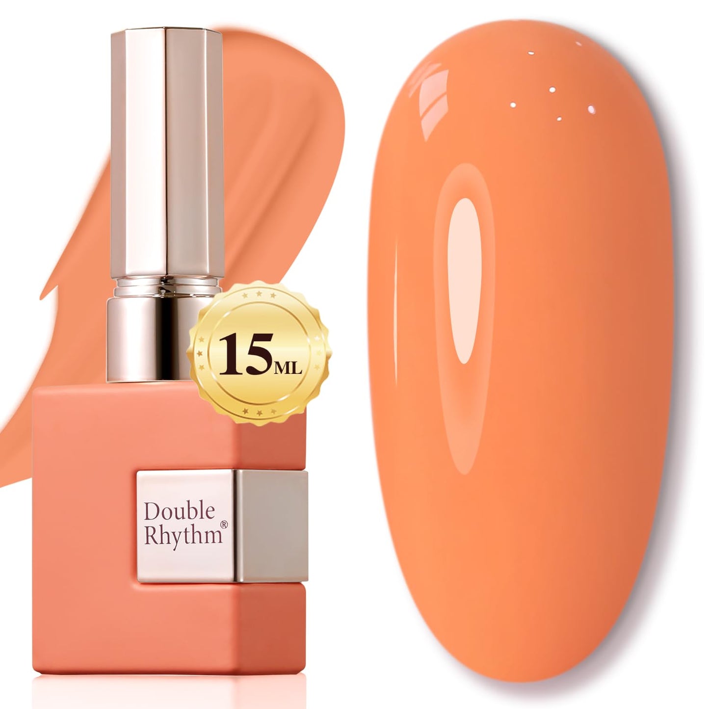 Gel Nail Polish - Double Rhythm 15ML Pearl White Soak Off for Art Manicure | DIY at Home