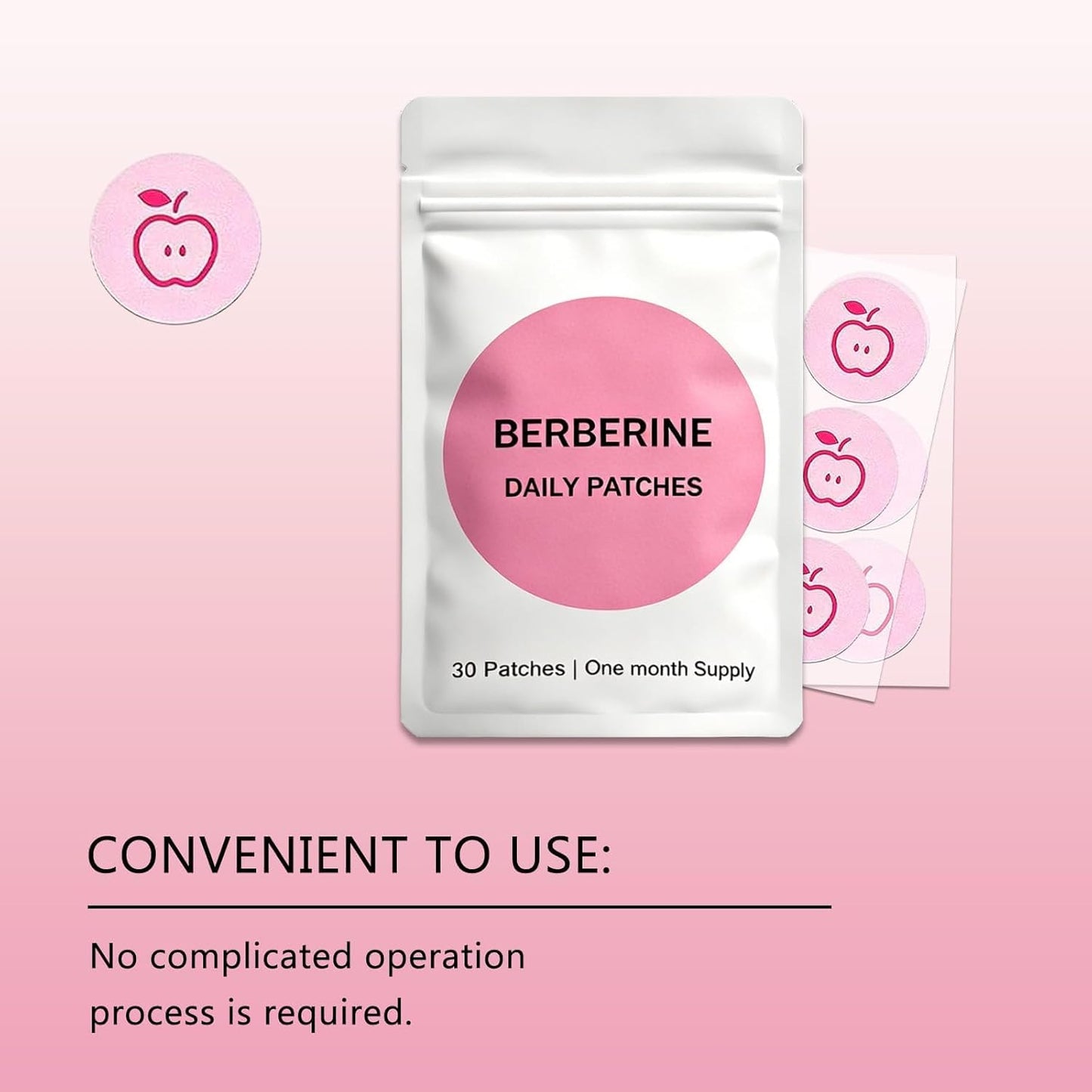 Berberine Patches - 90 Count Transdermal Herbal Stickers for Residue-Free Skin Care