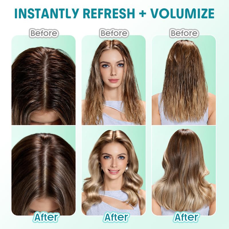 Dry Shampoo Gel - TSA Approved Non-Aerosol Travel Size, Instant Oil Control & Volumizing Scalp Care | Refreshing Citrus Scent, 2.36 fl oz