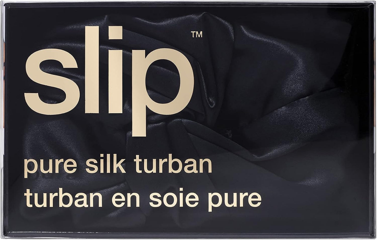 SLIP Pure Silk Turban - 100% Mulberry Silk, Ultra Soft & Gentle on Hair, Prevents Breakage & Frizz