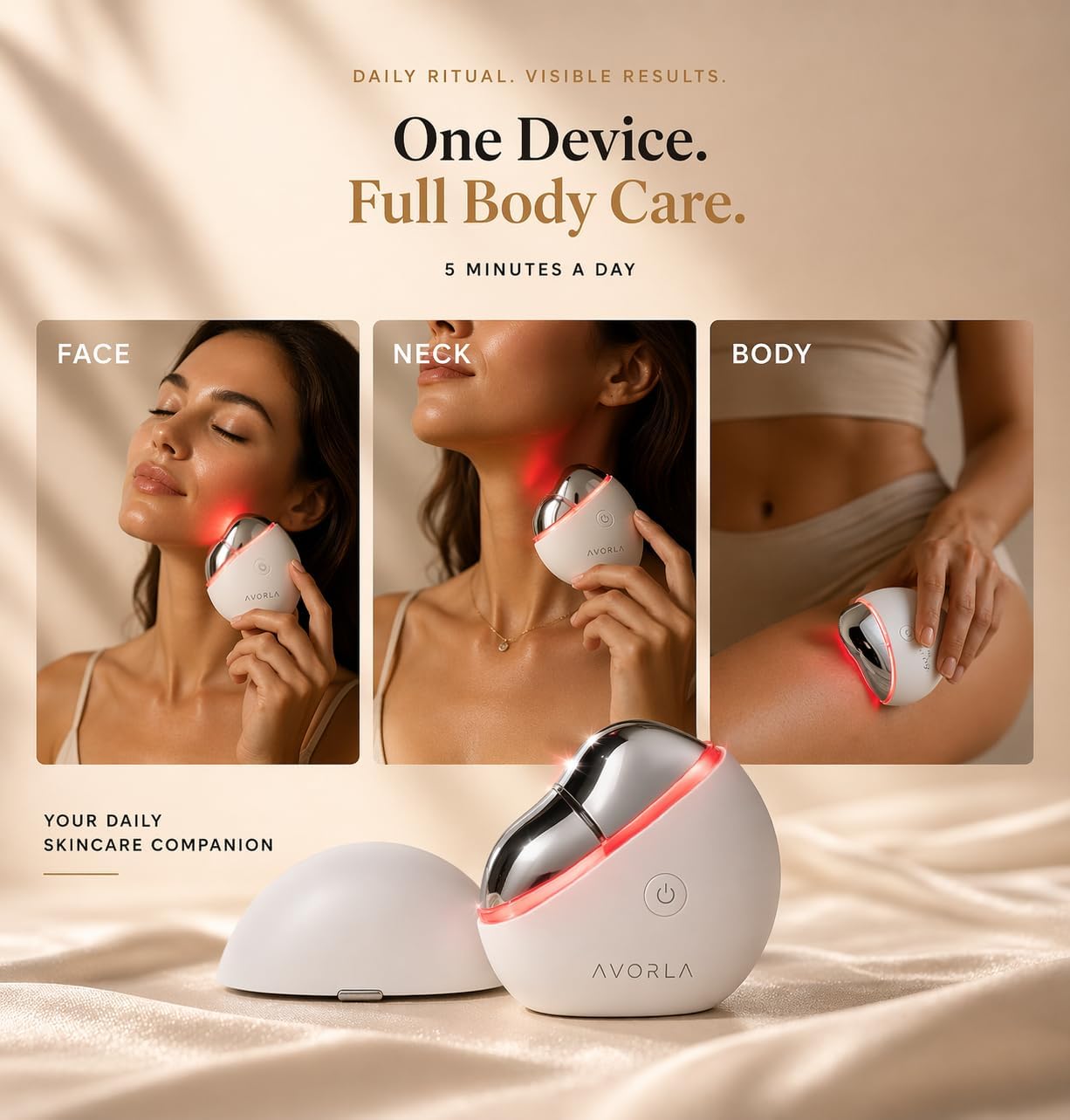 LED Gua Sha Facial Tool - Heat & Microcurrent Skin Toning Device | Anti-Aging & Puffiness Relief