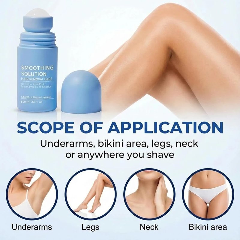 Ingrown Hair Treatment Serum – Smoothing Solution for Razor Bumps & Hair Removal Aftercare | Hydrating Care for Underarms, Legs, Bikini Line & Arms