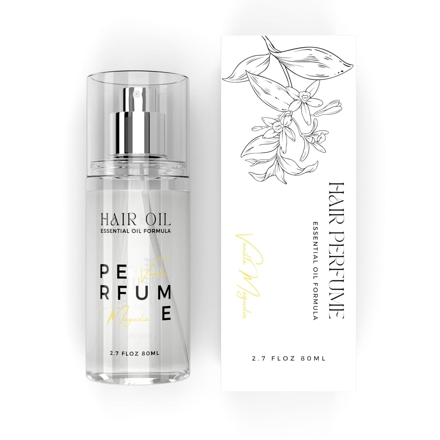 Hair Perfume Oil for Women | Lily Sandalwood Fragrance Mist - Argan Oil Heat Protection Spray for Dry, Damaged Hair - 2.7 fl oz
