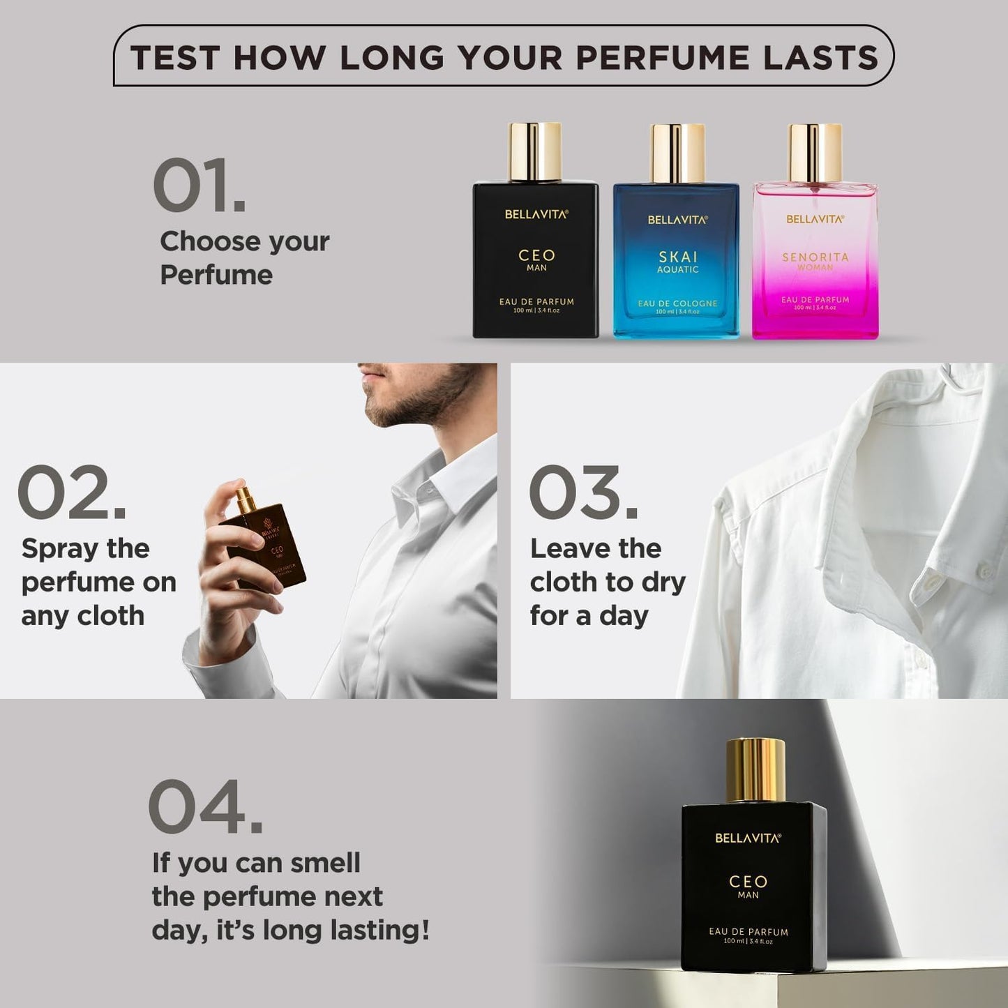 Luxury CEO Men's Gift Set - Long-Lasting Cologne with Lemon, Lavender, Tonka & Agarwood | Perfect for Him
