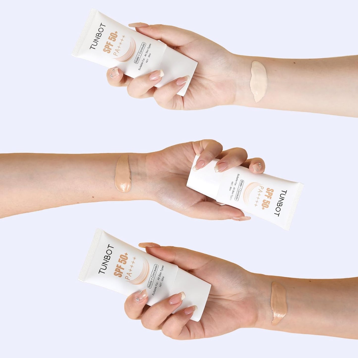 Liquid Foundation SPF 50 - Full Coverage Lightweight Concealer for Even Skin Tone | 30ml, Waterproof, Long-Lasting Oil Control