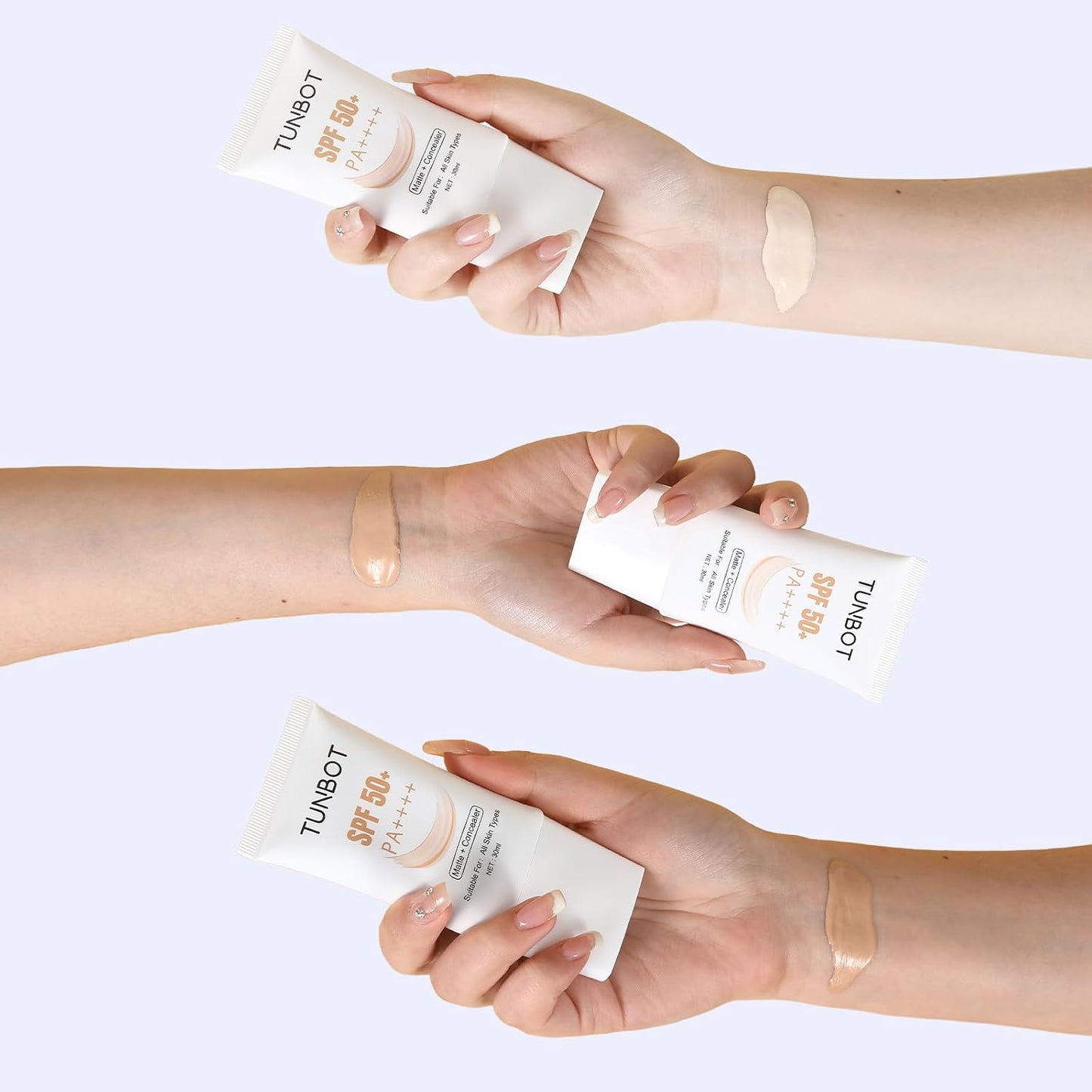 Liquid Foundation SPF 50 - Full Coverage Lightweight Waterproof Face Makeup | 30ml, Even Skin Tone