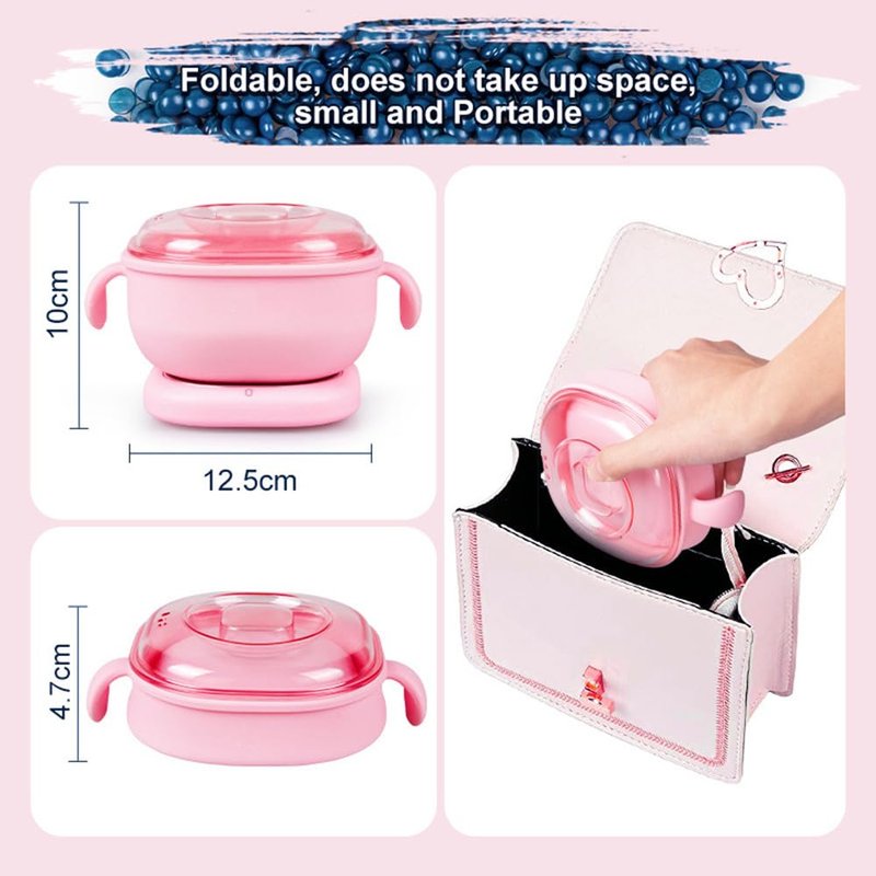HURRISE Electric Hot Wax Warmer Machine for Hair Removal, 400ml Removal Wax Heater, 100W Silicone Pot Liner, High Power Performance, Large Capacity, Versatile Usage, Easy to Clean