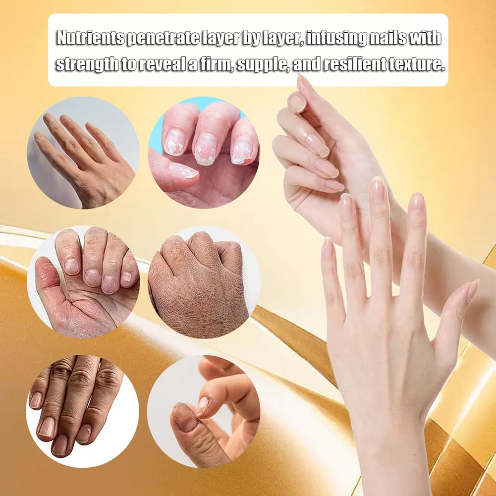 Keratin Nail Polish - Strengthening Treatment for Strong, Shiny Nails | Deep Moisturizing Formula (2 Pcs, 16ml)