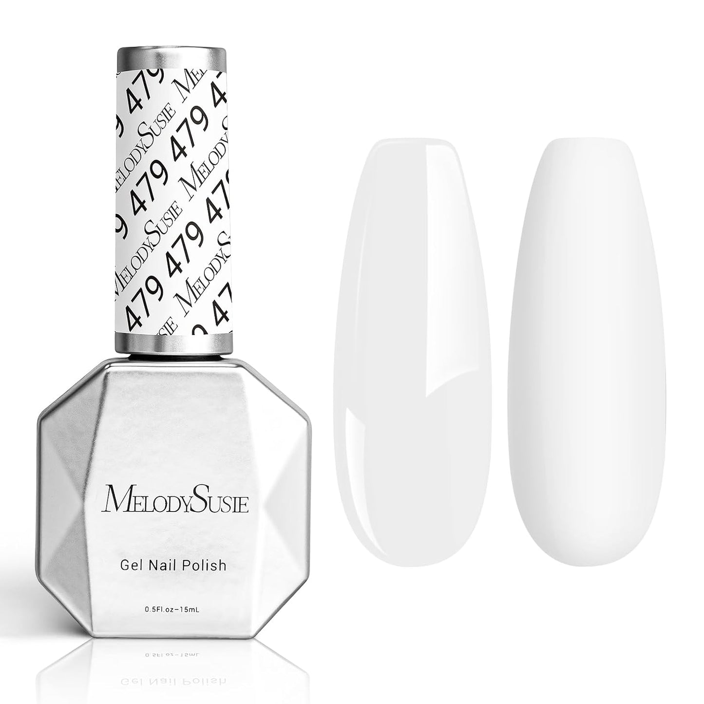 Thick Snow White Gel Nail Polish - 15ML Soak Off UV LED for DIY Nail Art & Manicure | Perfect Christmas Gift
