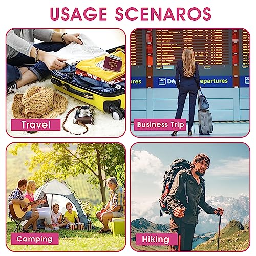 Ouligay Portable Folding Toothbrushes - 2 Pack for Travel & Camping