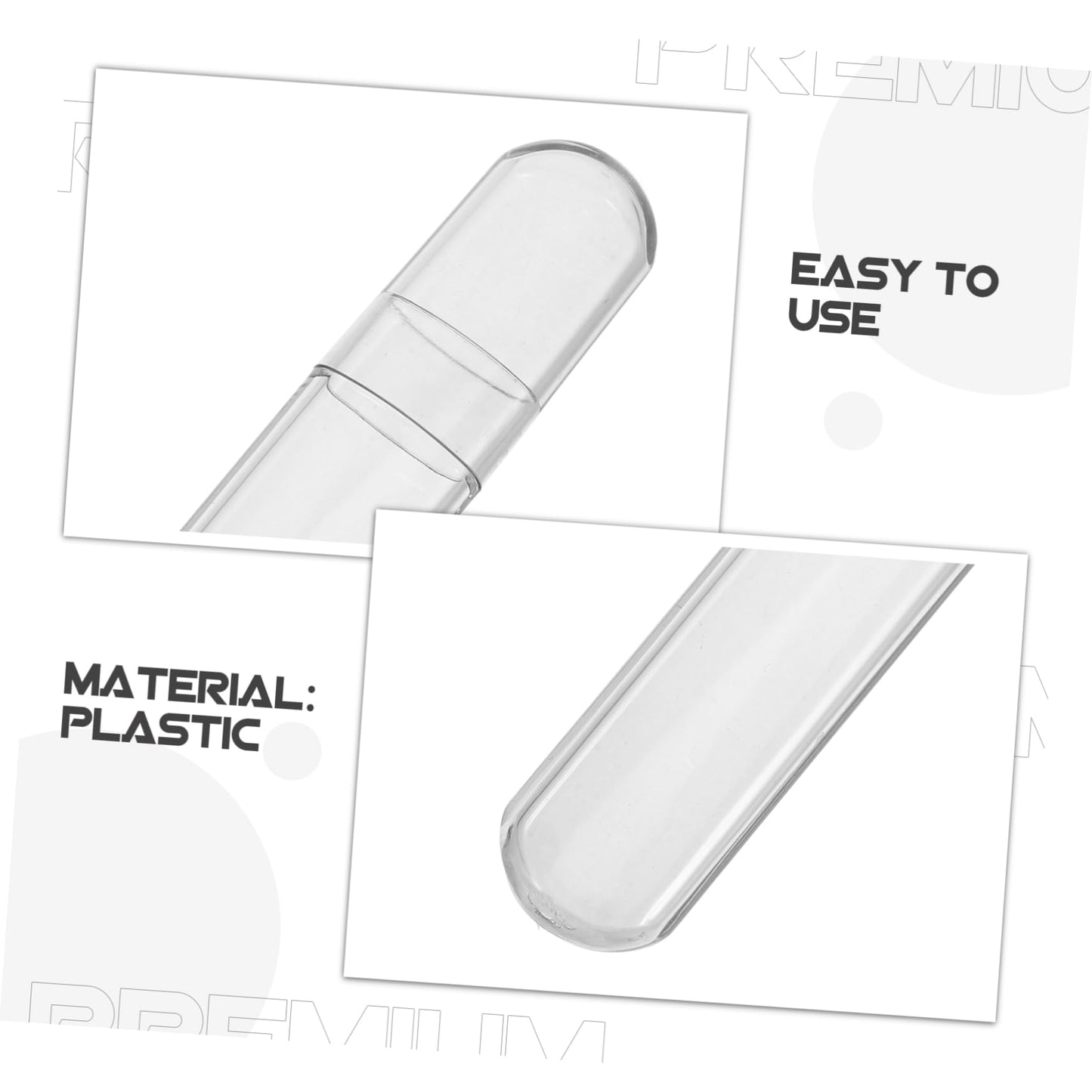 DECORNIJIA Travel Tweezer Case with Storage Tubes and Caps Portable Organizer for Eyelash Extension Tweezers and Craft Supplies Compact and Easy to Clean