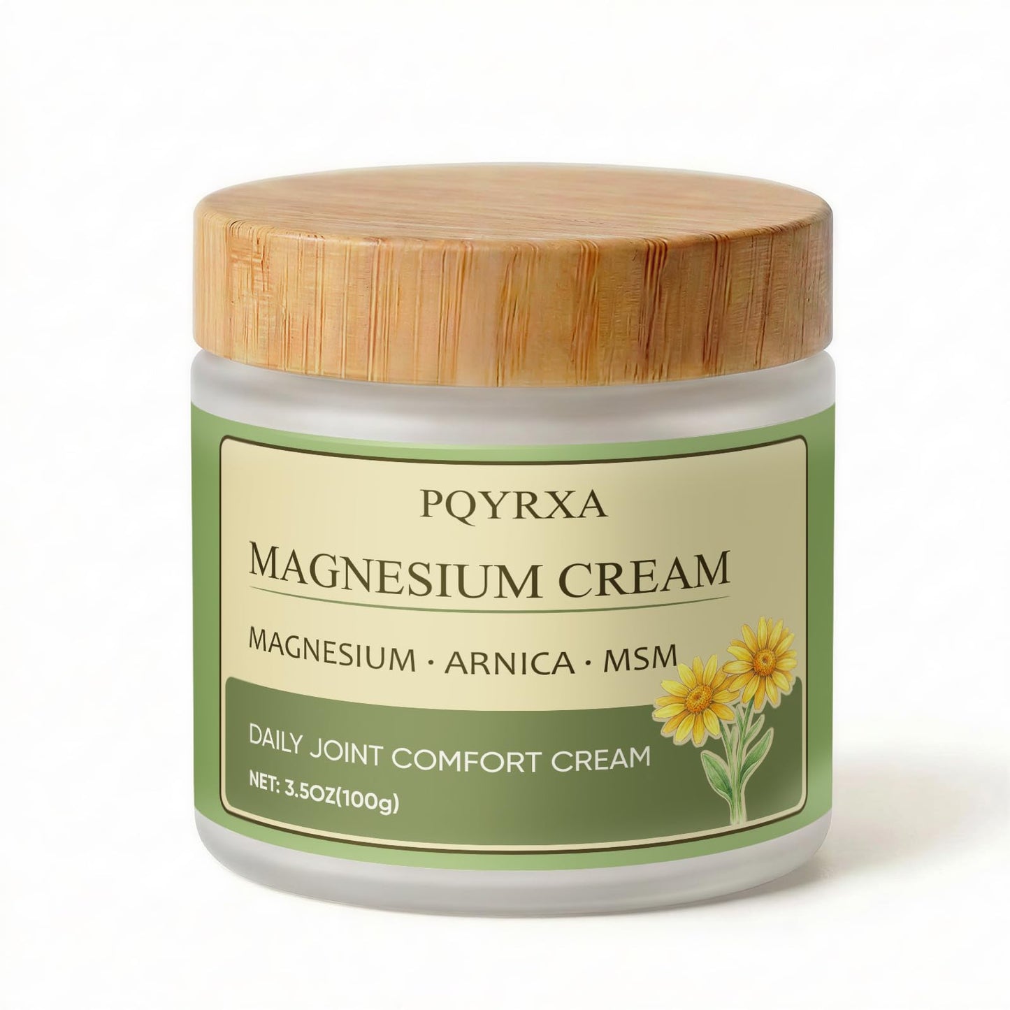 Magnesium Chloride Nerve Relief Cream with Arnica and Msm for Joint, Muscle Relaxation, Hands & Knees, Fast-Absorbing & Non-Greasy Soothing Nerve Formula Moisturizing for Daily Comfort