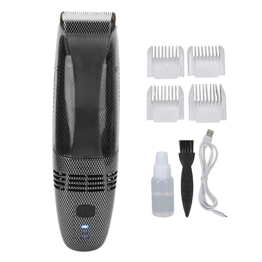 EVGATSAUTO Professional Electric Hair Clipper for Men, Cordless Hair Trimmer with Automatic Suction & Built-in Storage Compartment – Quiet, Ergonomic Design for Home & Barbershop Use
