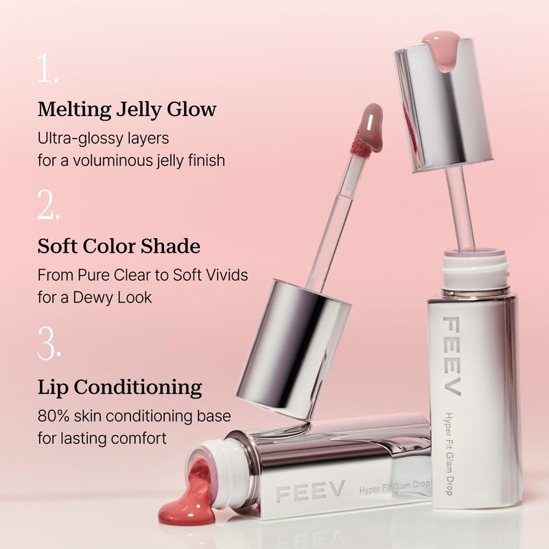 Hyper Fit Glam Drop Lip Tint - Hydrating Jojoba Oil & Shea Butter, Non-Sticky Gloss | Mauve Sugar (0.11 Oz)