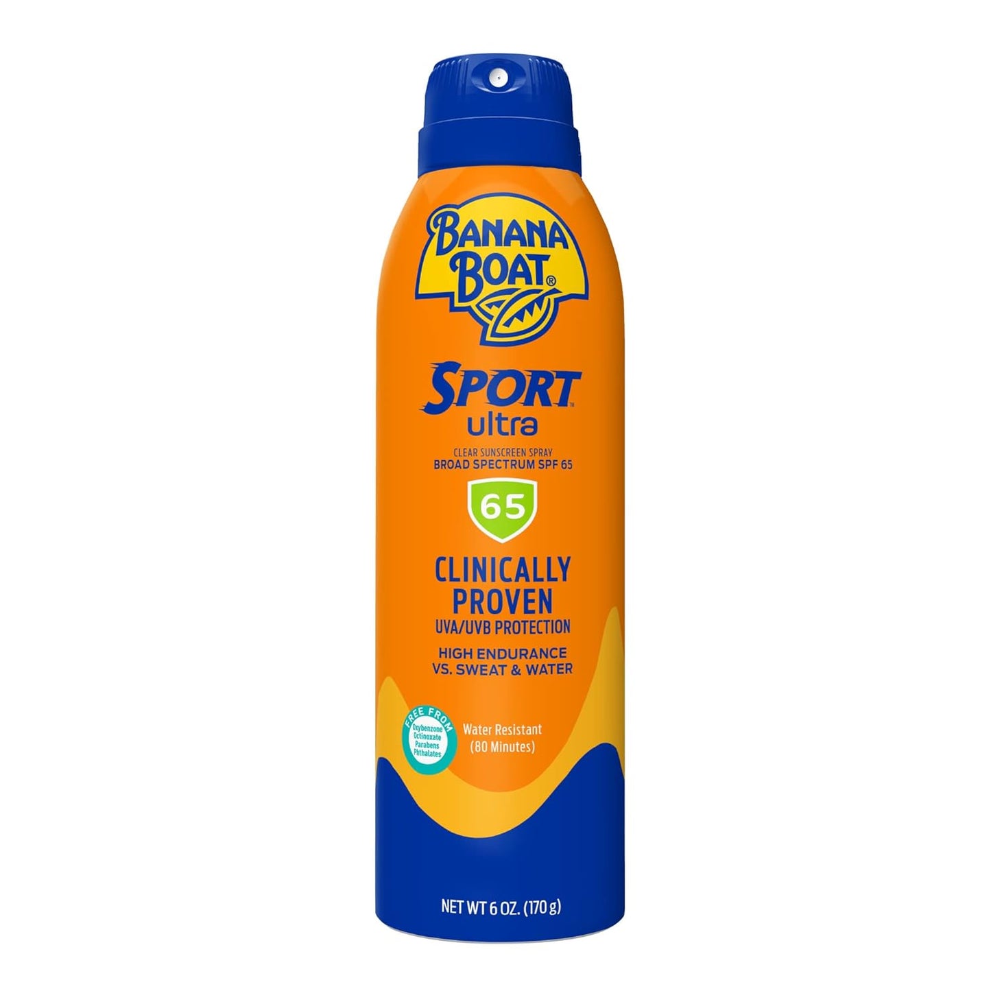 Banana Boat Sport Ultra SPF 50 Sunscreen Spray - Water Resistant, Oxybenzone Free | 6oz Twin Pack