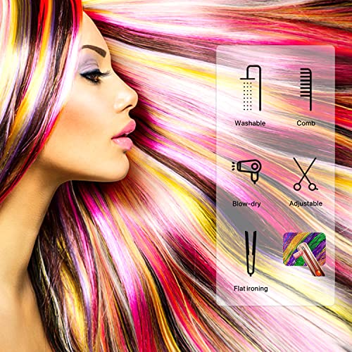 ONROCL Hair Tinsel Kit - 18 Colors, 3600 Strands with Tools & Beads