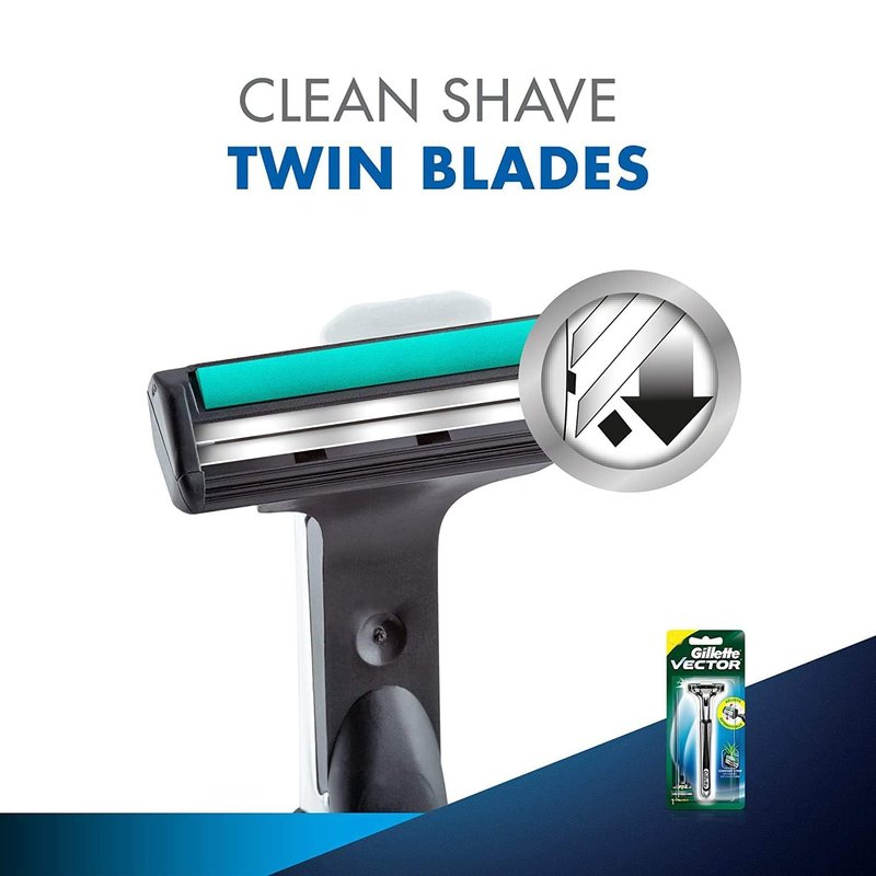 Red Gillette Vector Plus Razor Blade