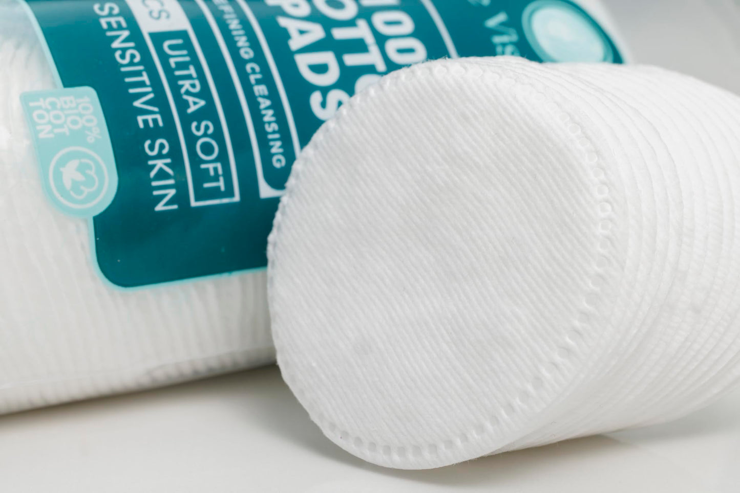 Le Visage Switzerland Ultra-Soft Cotton Pads - 100% Cotton, Hypoallergenic for Sensitive Skin, 80 Pieces - Premium Cotton Balls and Cotton Rounds for Face Care