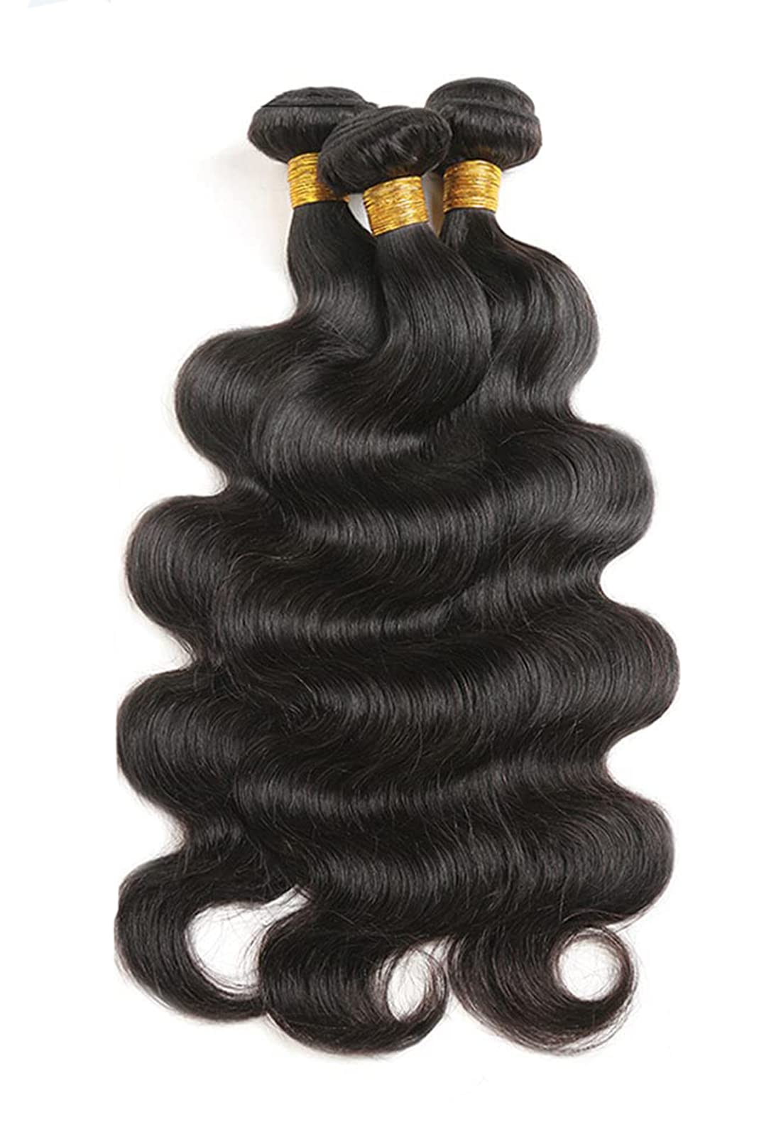 HeioWuio Body Wave Brazilian Remy 1 Bundles Hair Extensions For Women Weaves Double Weft Human Bundles 16 Inch