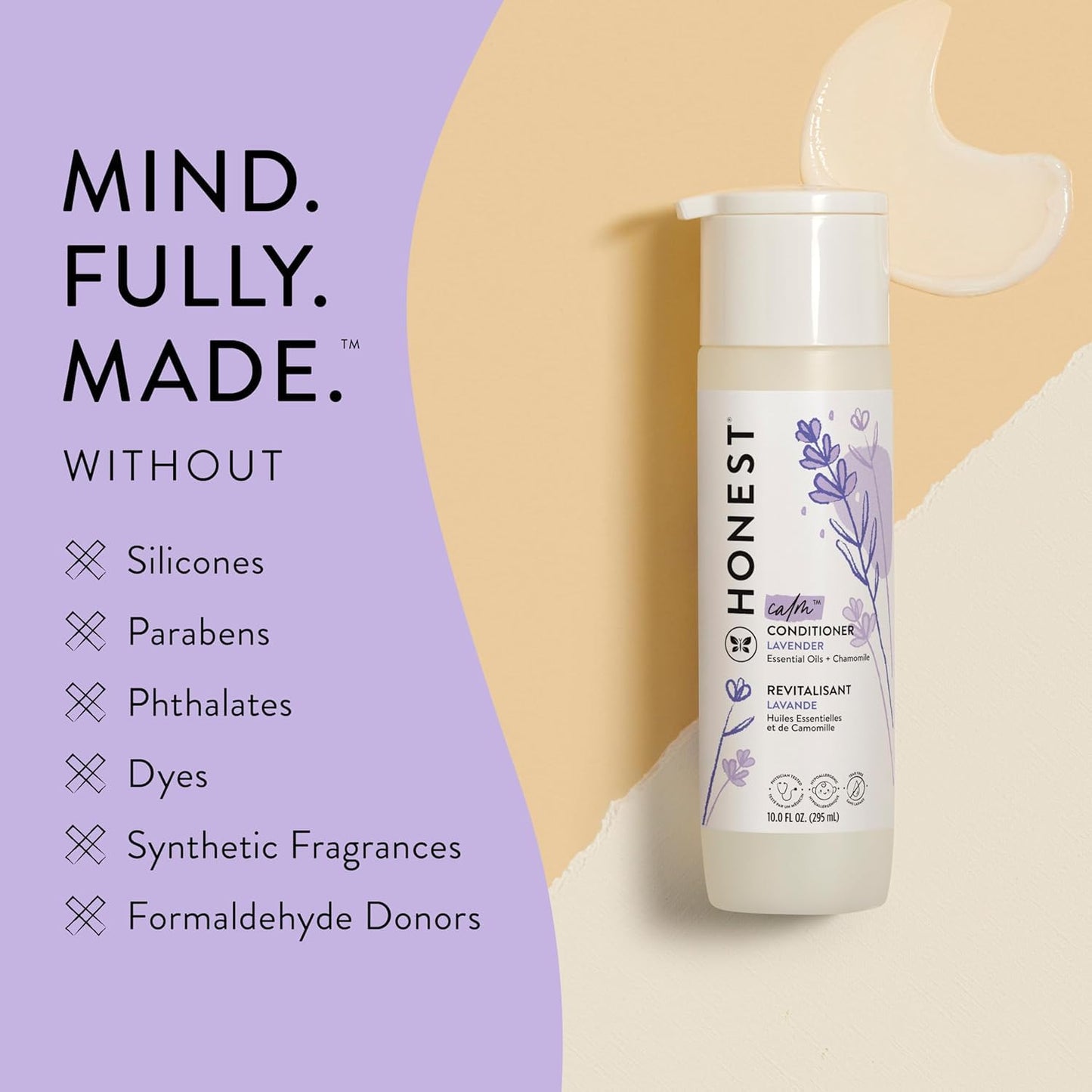 The Honest Company Shampoo, Body Wash, Conditioner, Lavender Calm, 20 fl oz