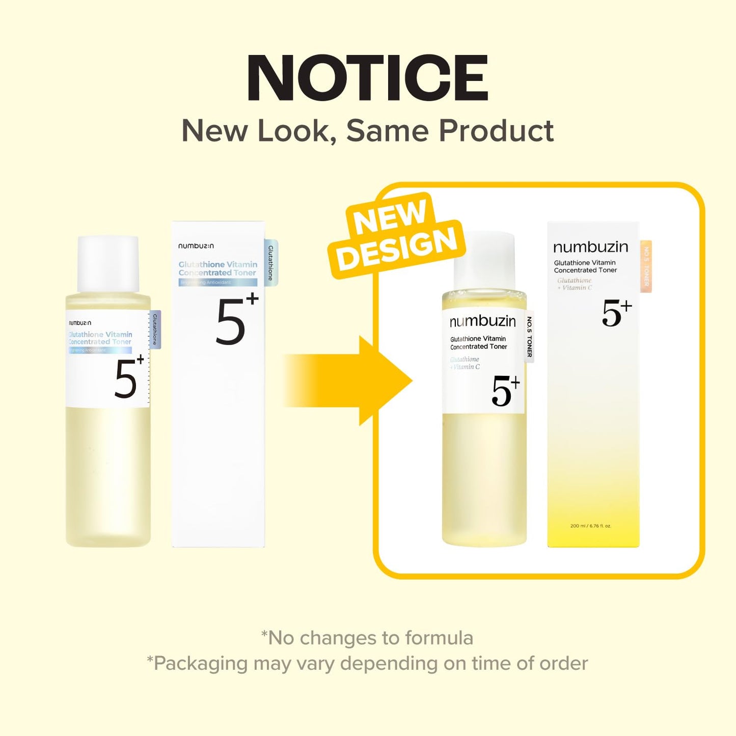 Numbuzin No.5 Vitamin Boosting Toner - Radiance & Glow for Dull Skin | 6.76 fl oz (200ml)
