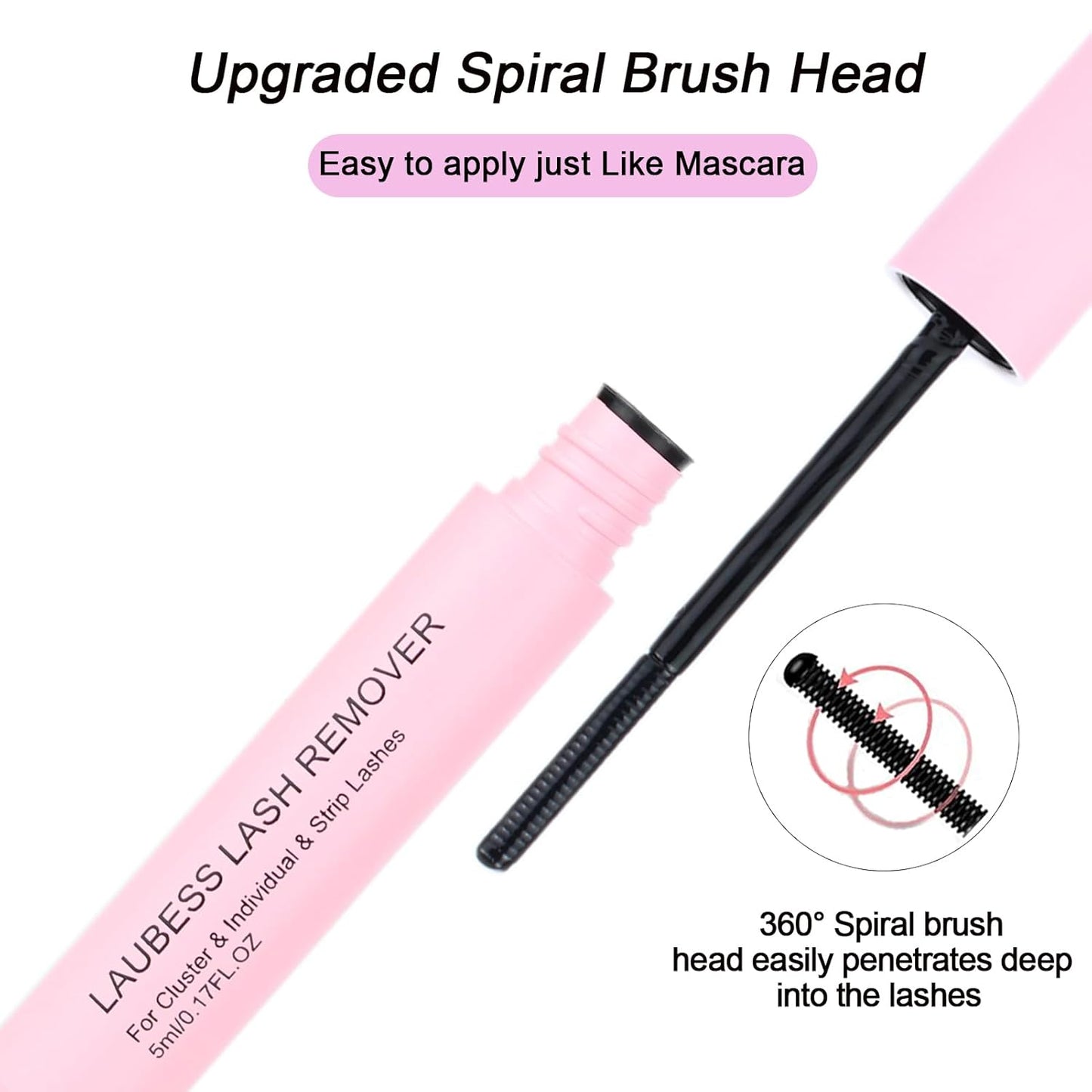 Lash Remover for Cluster Lashes - 5ml DIY Eyelash Extension Adhesive Remover for Home Use