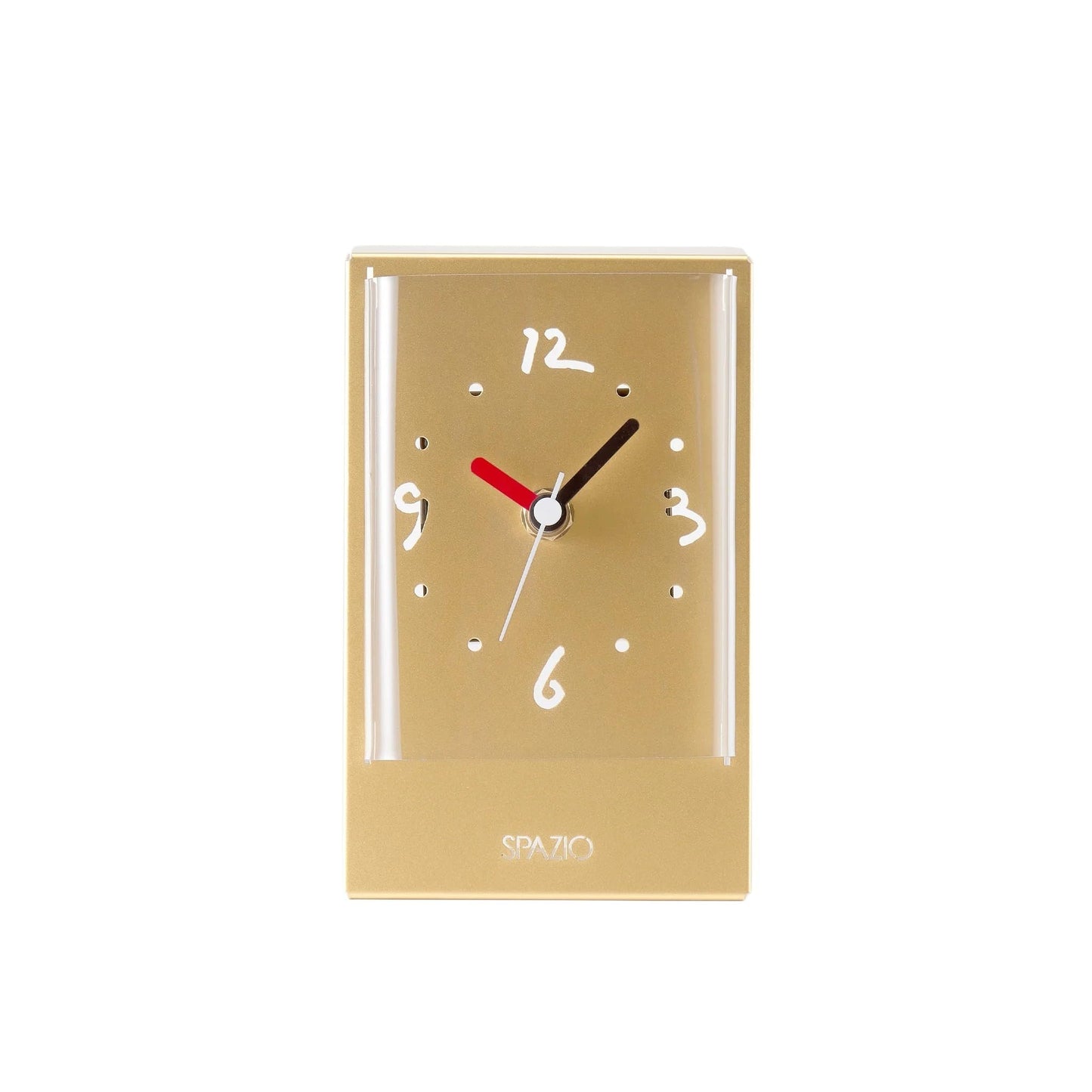 フルタック(Fultac) Okuma Japan 649345 Toshiyuki Kita, Spazio Table Clock, Gold 3.5 x 5.5 x 2.4 inches (90 x 140 x 60 mm)