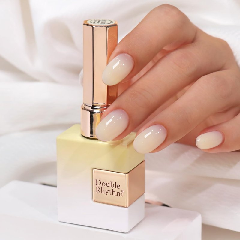 Milky Beige Jelly Gel Polish - 0.5 Oz Sheer Neutral Translucent DIY Art | 15ML