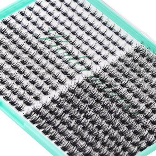 Bodermincer D Curl Lash Clusters - 336pcs DIY Wispy Eyelash Extensions Kit