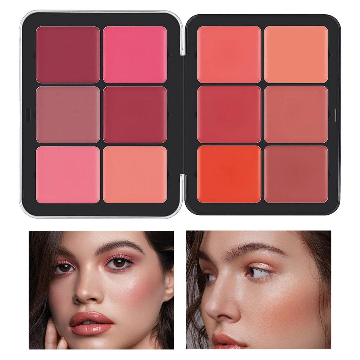 12 Color Concealer Palette - Full Coverage Makeup for Dark Circles & Blush | Versatile Face Cosmetics