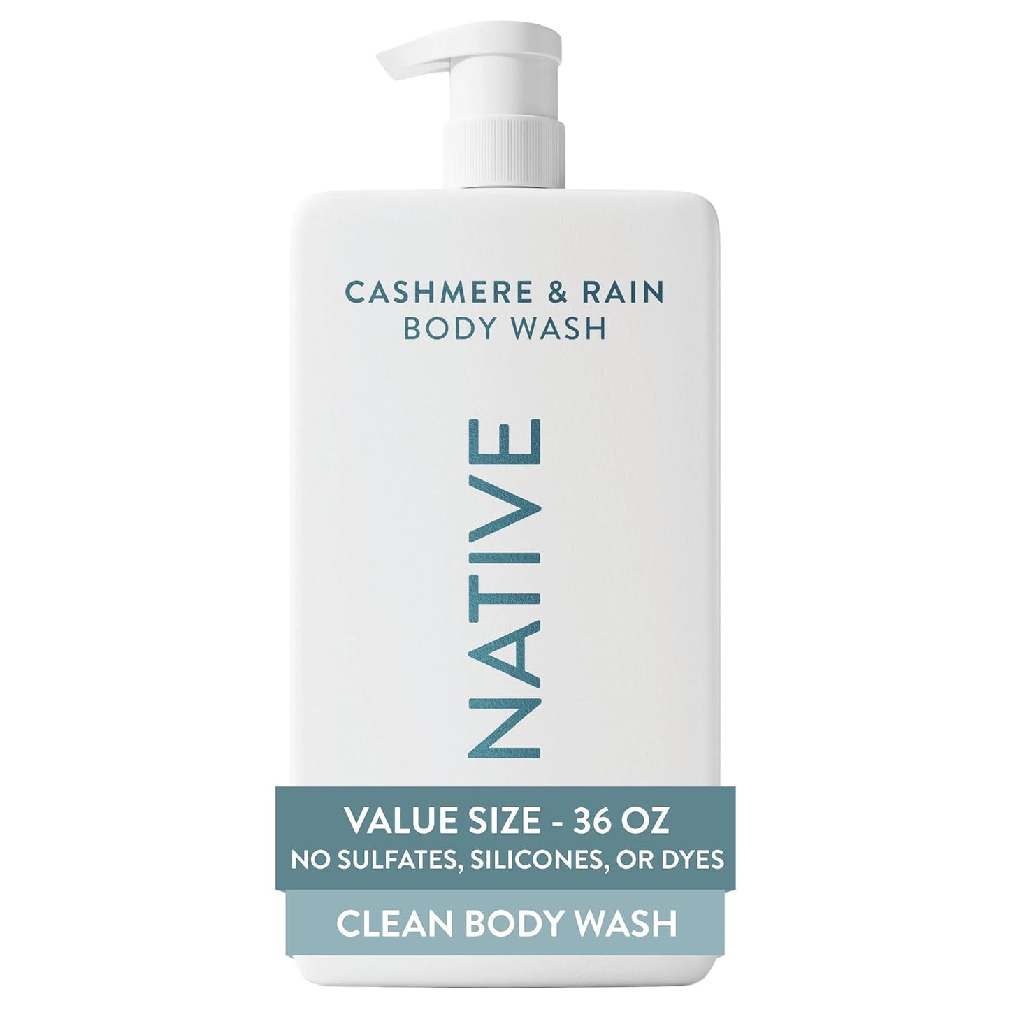 Native Body Wash - Eucalyptus & Mint, Sulfate-Free Formula | 36 oz Pump Bottle for Men & Women