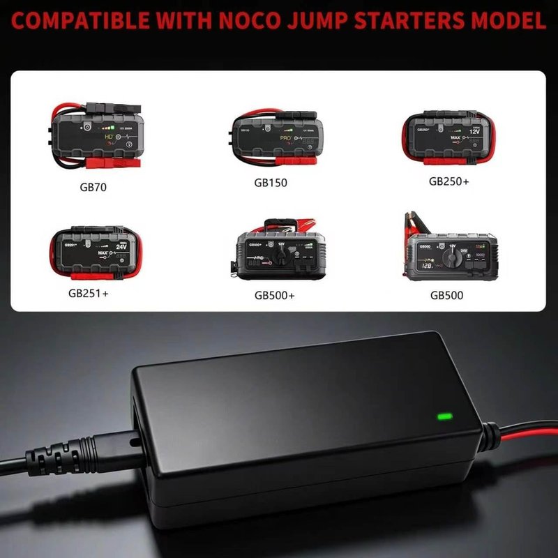 14V 56W AC Power Adapter Replacement for NOCO Boost Jump Starter Battery,Compatible with NOCO GB70 GB150 GB250+ GB251+ GB500 GB500+ Replacement Power Charger