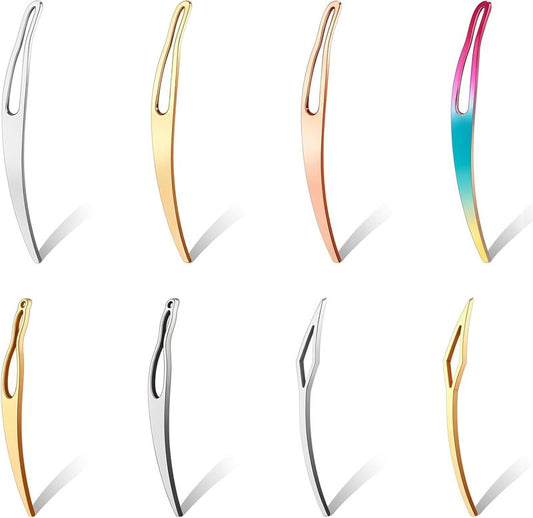 Interlocking Tool for Locs - 8pcs Sisterlock Retighten Kit | Bent-Hook Shape for Hair Repair & Dreadlock Tightening (4 Colors)