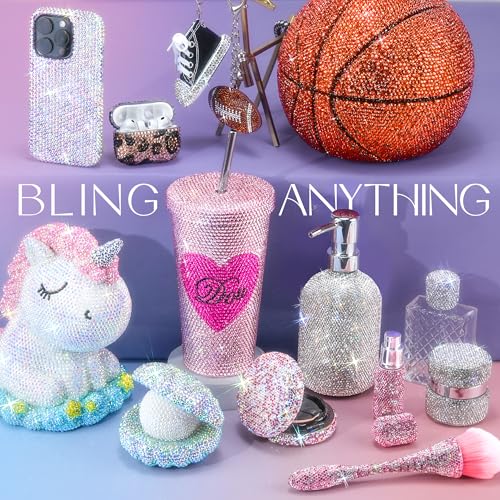35000PCS Black Rhinestones Bedazzling Kit with Tools & Glue